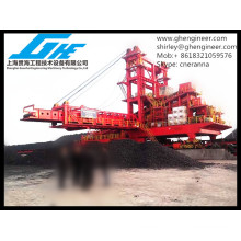 hydraulic wheel bucket stacker and reclaimer